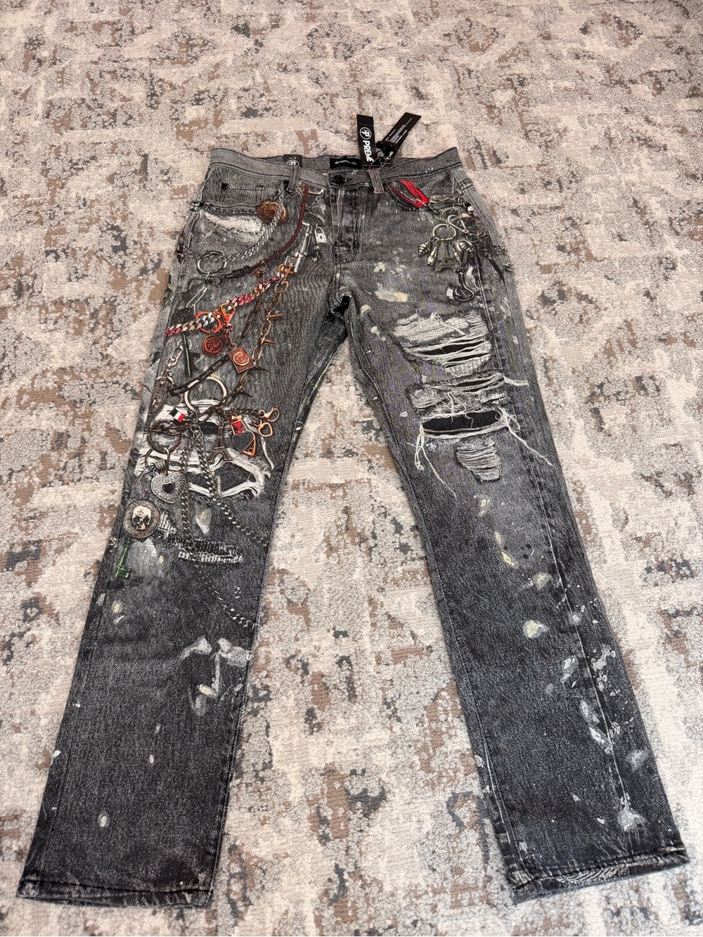 DECIBEL PRINTED DENIM - Picture 3 of 4